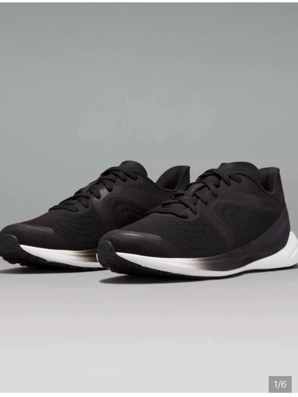 lululemon athletica Black and White Women's Running Sneakers